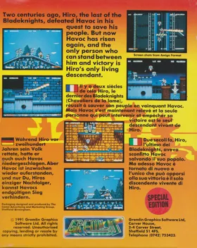 Switchblade II box cover back